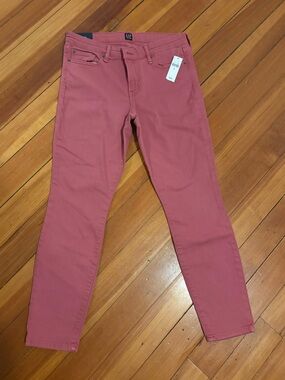 NWT GAP Denim Legging Skimmer Jeans Dusty Rose Pink Size 29R